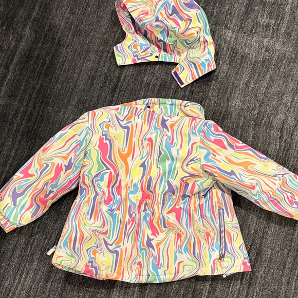 Colorful Swirl Patterned ski Jacket - Picture 4 of 7